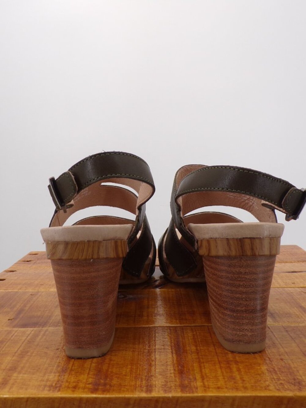 Dansko Heeled Sandals Sling Back Strap Green Women's 38 US 7 - 7.5 - Picture 5 of 11